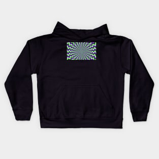 Optical Illusion Moving Colors Artwork Kids Hoodie